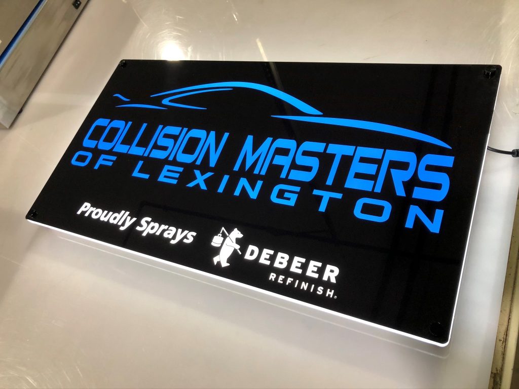 Lumen Series Sign for Collision Masters of Lexington