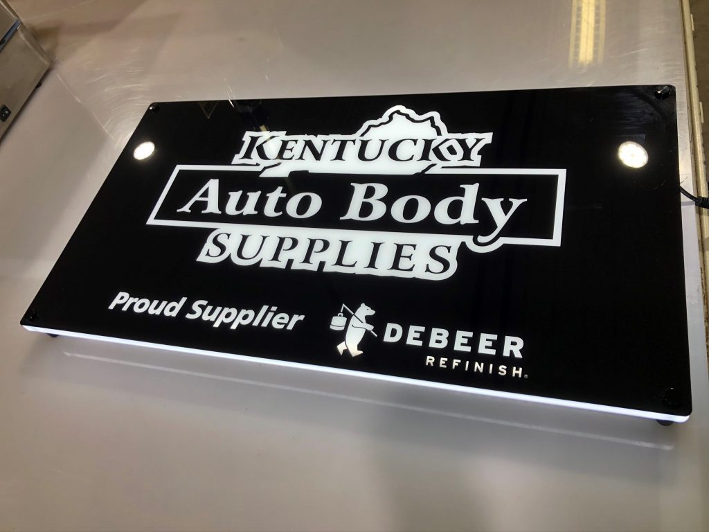 Kentucky Auto Body Supplies Custom Lumen Series Sign